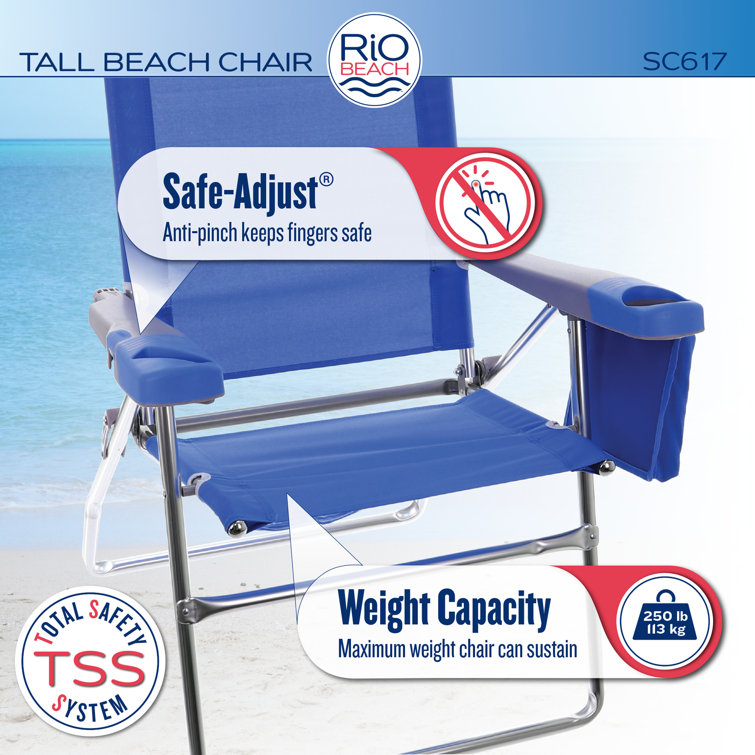 Safe adjust beach discount chair